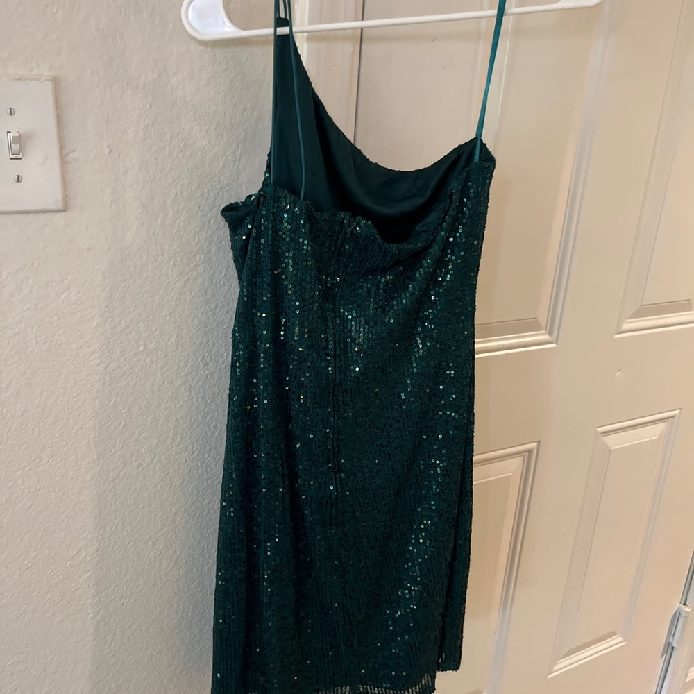 Emerald Green Sequin Dress